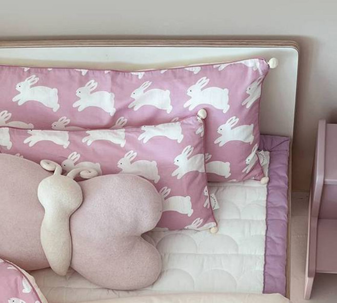 프랑브아즈 크링래빗 60수 베개커버, 캔디핑크