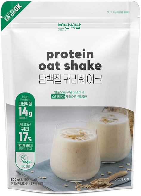 비단식당 단백질 귀리쉐이크, 800g, 1개