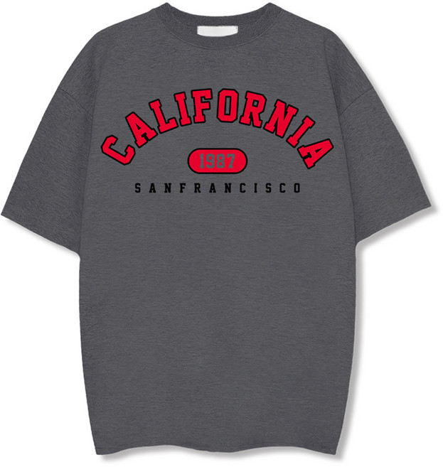 ILLUSO 男款柔軟特級雙面棉 California 1987 短袖T恤