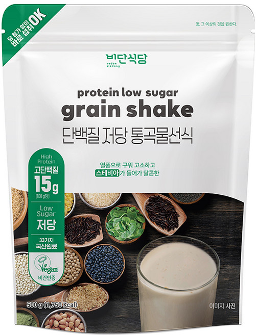 비단식당 단백질 저당 통곡물선식, 1개, 500g
