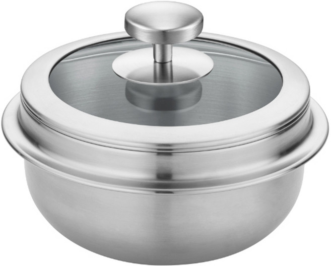 쿡에버 인덕션 통3중 뚝배기 글라스, 14cm, 1개