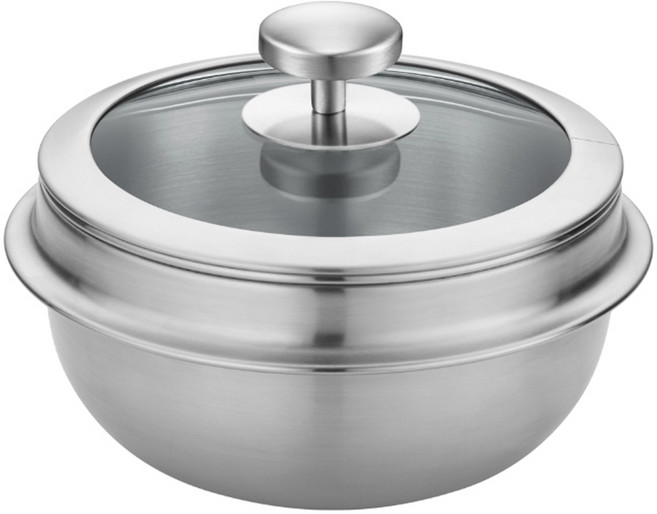 쿡에버 인덕션 통3중 뚝배기 글라스, 16cm, 1개