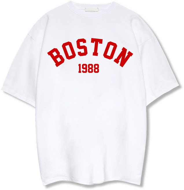 ILLUSO 男士柔軟特級雙面布 Boston 1988 短袖T恤
