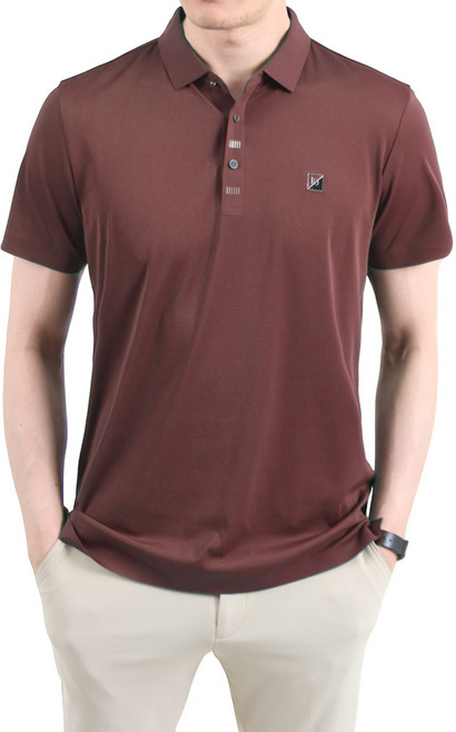 남성용 사방스판 골프 반팔 카라 티셔츠 YTN109