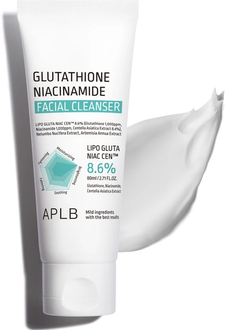 APLB 글루타치온 나이아신아마이드 페이셜 클렌저, 1개, 80ml - 쿠팡