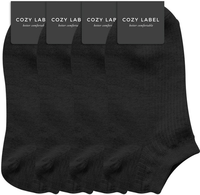 코지라벨 여성용 착감기는 편안한 골지 발목양말 4켤레