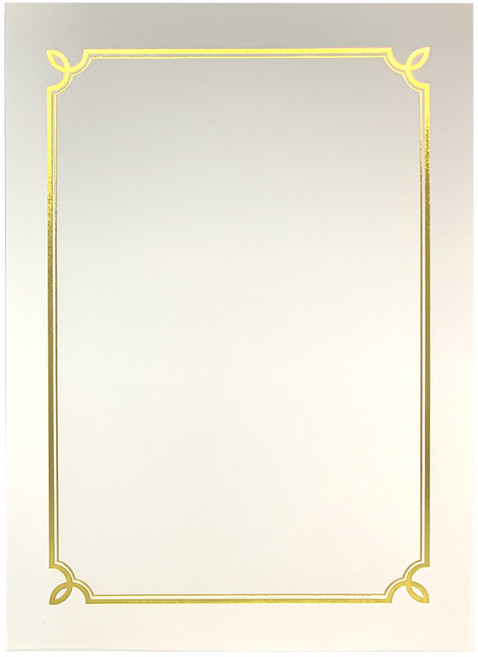 상장팩토리 금박 상장용지 180g, 순백색(돼지꼬리), 50개