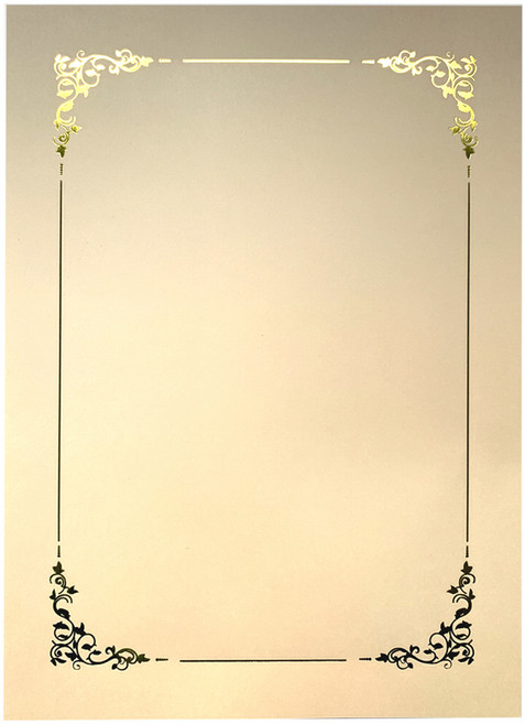 상장팩토리 금박 상장용지 화일지 170g, 넝쿨, 50개