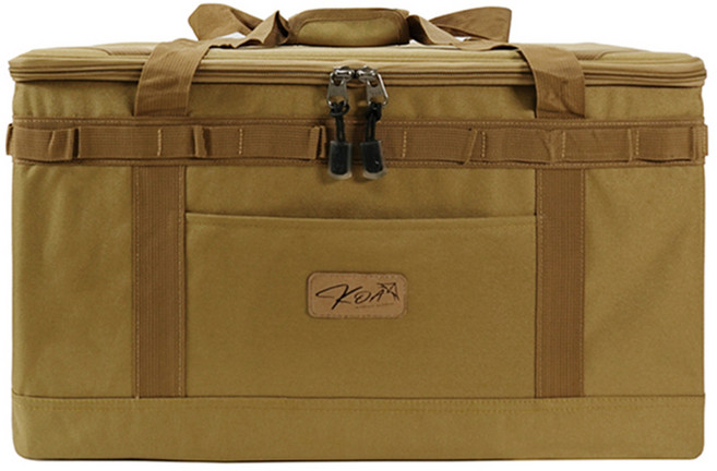 KOA 보그 접이식 멀티 대용량 캠핑 가방 60L, 샌드 베이지, 2단, 1개