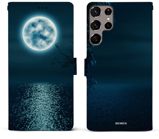 스메르 달 디자인 가죽 다이어리 휴대폰 케이스