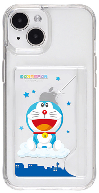 도라에몽 무지개 카드 수납 젤하드 휴대폰 케이스