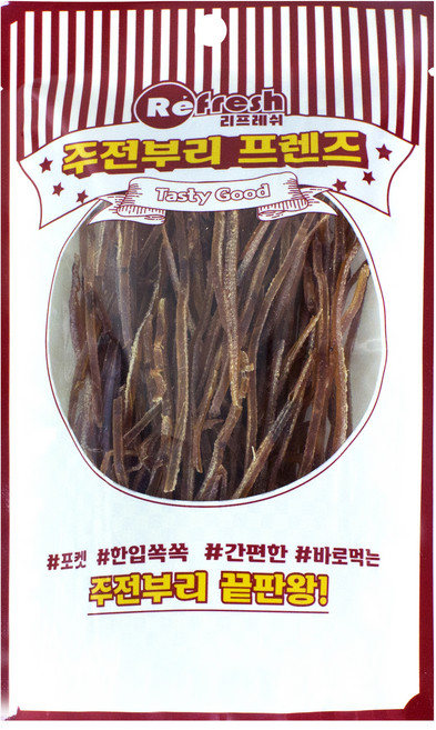 주전부리프렌즈 리프레쉬 쫄쫄찡어 조미오징어채, 20g, 1개