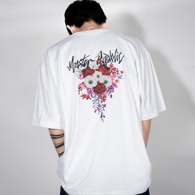 몬스터리퍼블릭 남녀공용 무브먼트 플라워 반팔 티셔츠