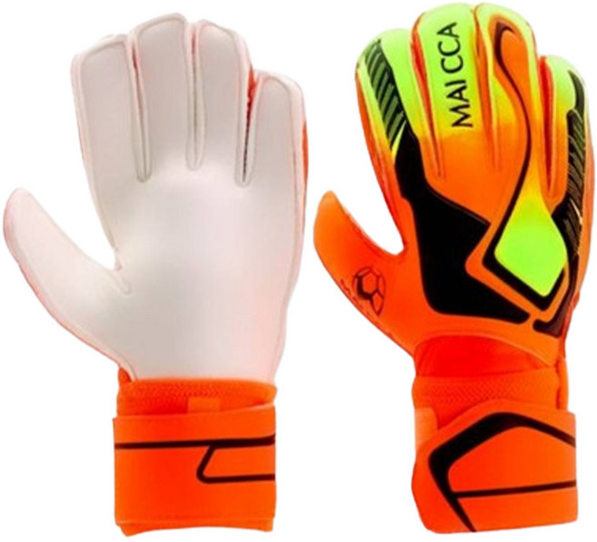 MAICCA 2 골키퍼장갑 축구 골키퍼 장갑, 오렌지, 1세트