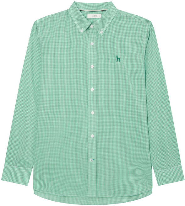 헤지스 남성용 깅엄 체크 셔츠