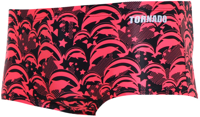 TORNADO SPORTS 男士高彈力耐穿短版四角室內泳褲 RMS3854M
