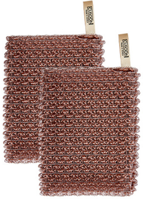 씨유순 구리사 손잡이형 버블 수세미, 2개입, 1세트