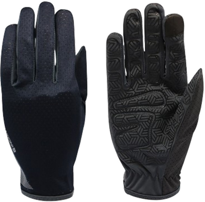 인콘트로 남성용 에어로 메쉬 스포츠 장갑, 검정색, 1개