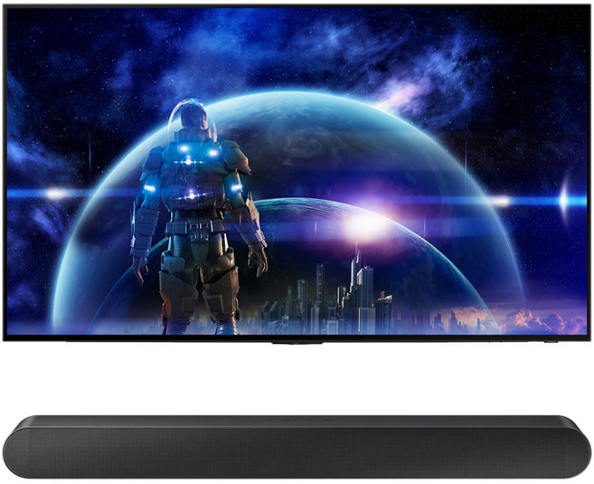 삼성전자 4K UHD OLED TV + 사운드바 세트 방문설치, 120cm(47.2인치), KQ48SD90AEXKR + HW-S55B/KR, 벽걸이형