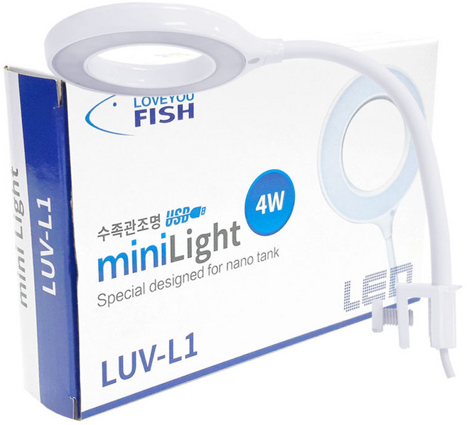 칸후 러브유피쉬 USB 코브라 미니 어항 조명 4W LUV-L1, 1개