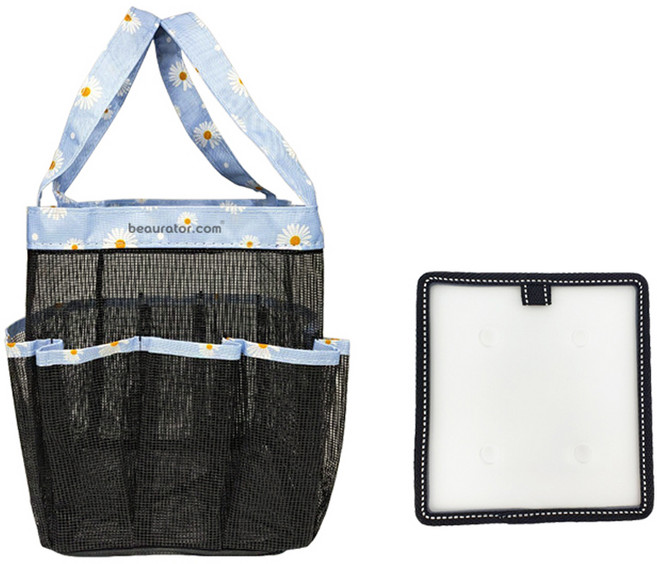 뷰레이터닷컴 민들레 메쉬 수영가방 + 받침대 세트, 스카이