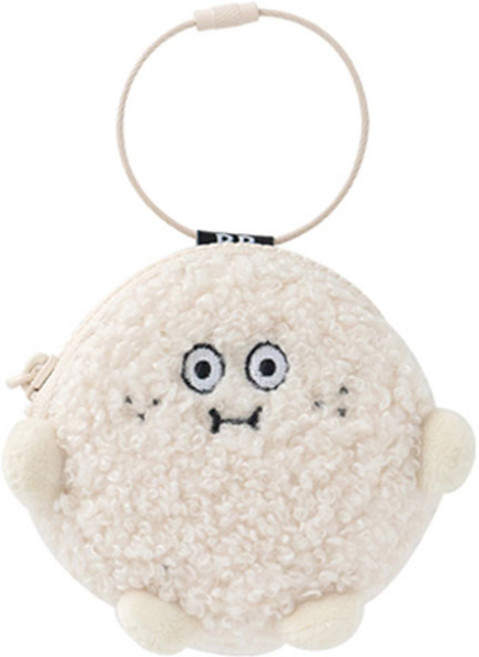 로마네 Brunch Brother 포포 부클 에어팟 파우치 Airpods Galaxy Buds, 크림, 1개