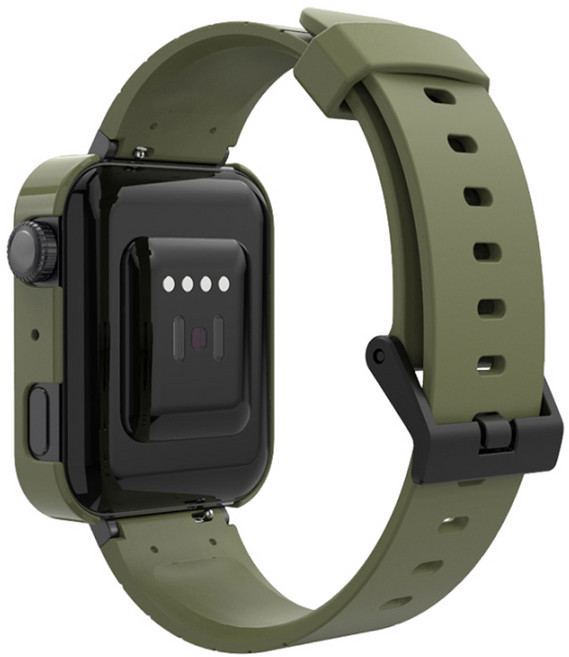 Monsieur Regarder 小米手錶 mi watch 拆卸式可調矽膠錶帶, 軍綠色, 1個