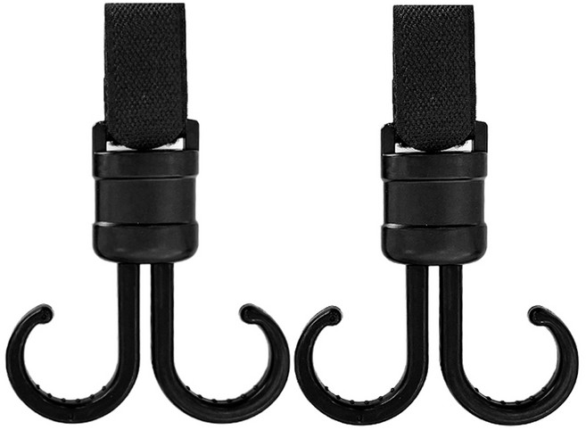 린다베베 다용도 벨크로 회전형 유모차 걸이, 2개