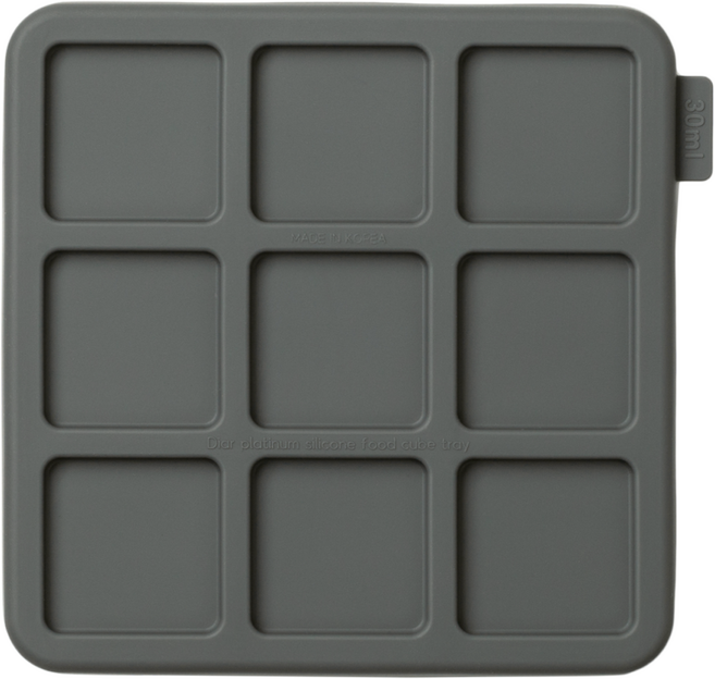 디아르 플래티넘 실리콘 밀폐 냉동트레이, 차콜그레이, 1개