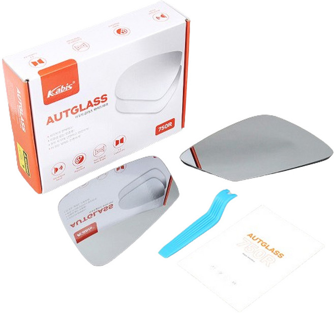 카비스 지엠지모터스 발수코팅 와이드 사이드미러 BMW SUV용 X시리즈 아우트 글라스 + 랜덤발송 리무버 세트, 1세트, BMW X5 G05 2019~