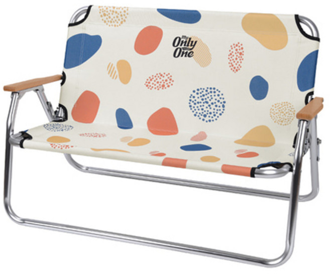 스노우라인 패턴 폴딩벤치, 페블, 1개