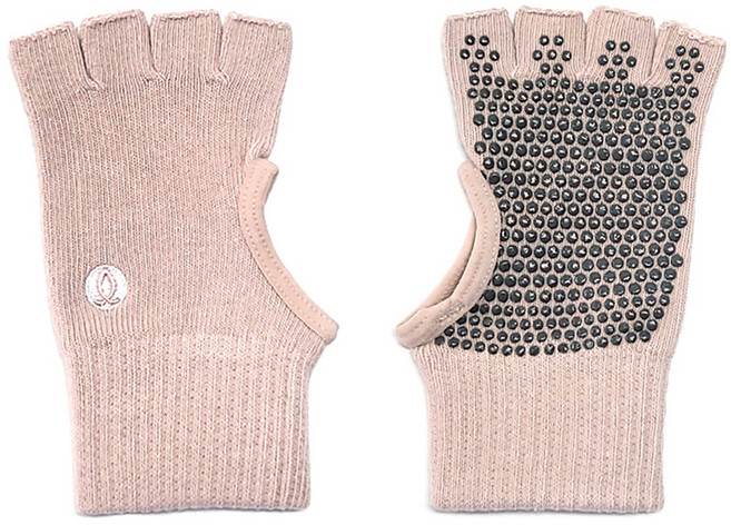 아사나 썸홀 하프 핑거 미끄럼방지 요가 필라테스 장갑 양손세트, 베리스무디, 1세트