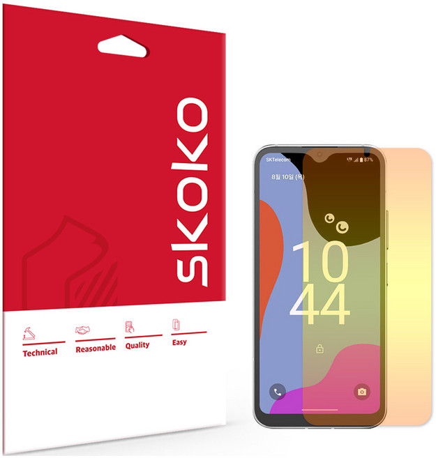 스코코 액정보호필름 블루라이트차단 시력보호 3매, 1세트