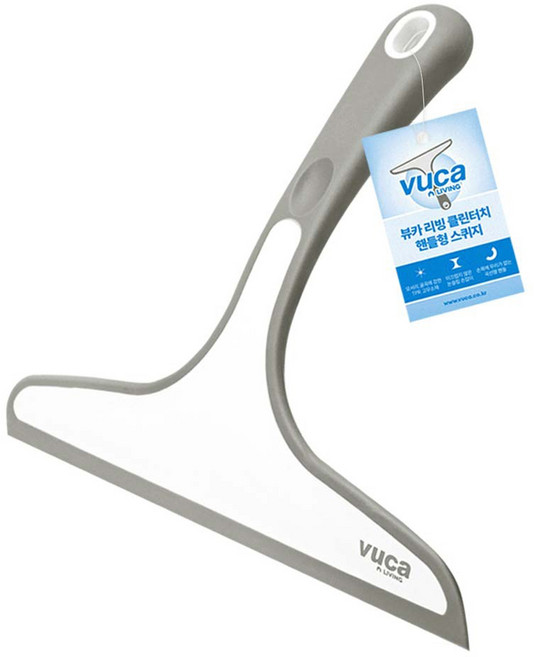 뷰카 리빙 클린터치 핸들형 스퀴지, 1개, 그레이