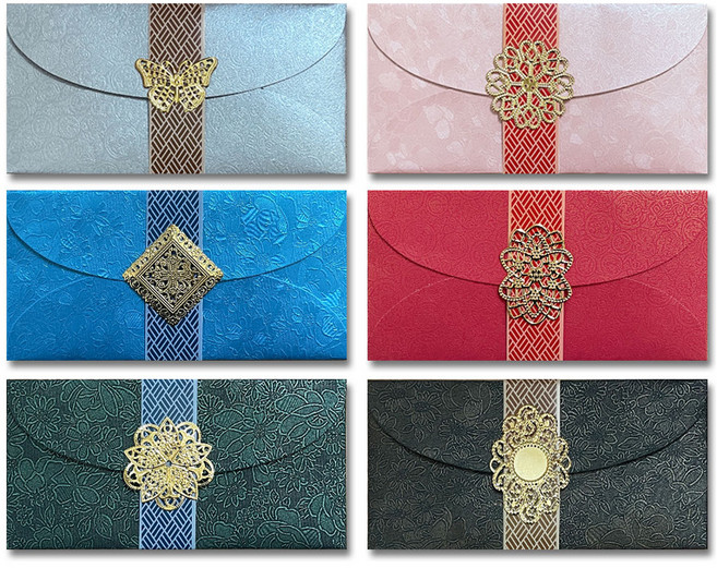 영원 고급 금속부속 용돈봉투 6종세트 P20-2, P20-2 금속부속 용돈봉투 6종세트, 1세트