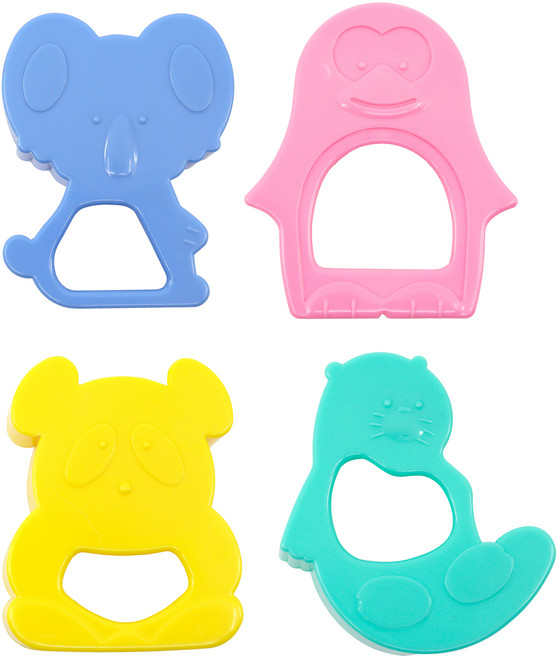 아뻬티 아뼤티 베이킹 쿠키 동물 모양틀 4종 세트, 코알라, 펭귄, 물개, 팬더, 1세트