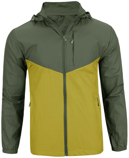 뉴이글 남성용 여름 후드 배색 바람막이 MJ-4732