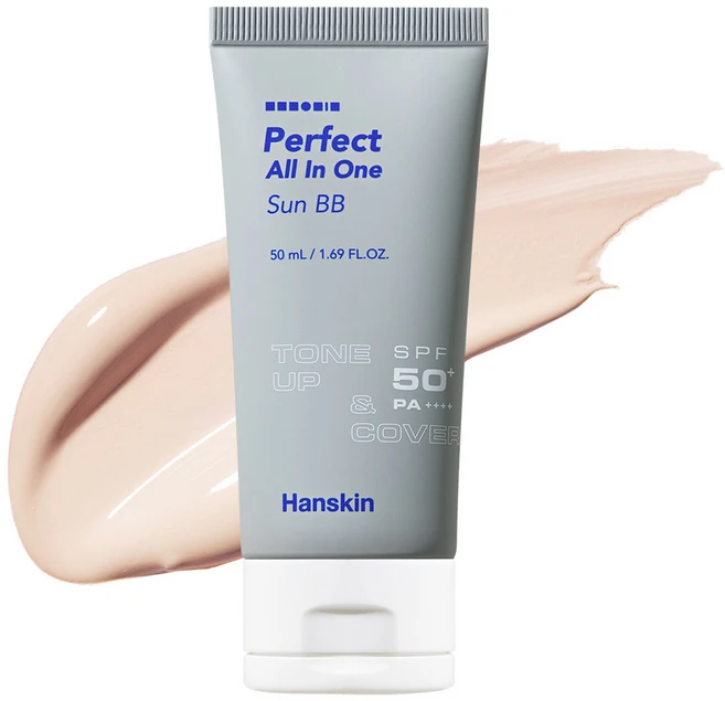 한스킨 퍼펙트 올인원 선 비비크림 50ml, 1개 - 쿠팡