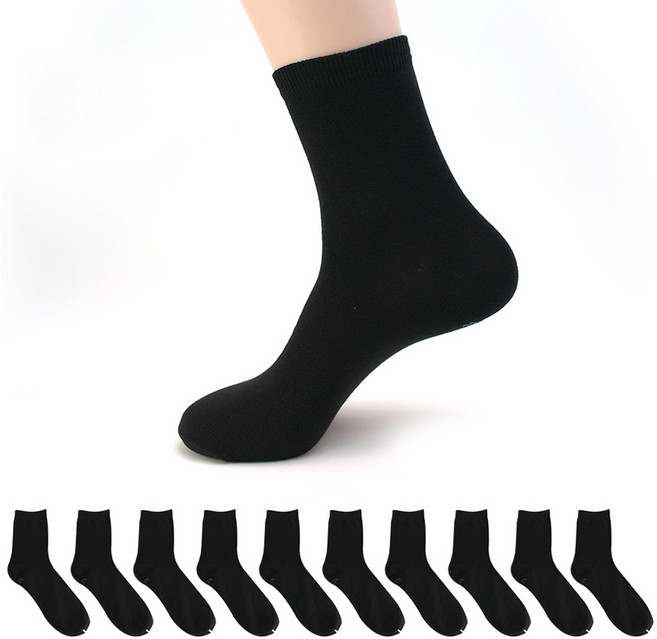 가나양말 남성용 빅사이즈 중목양말 10켤레