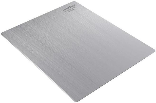 리빙글로리 304 국내생산 스텐 도마 업소 주방용, 실버, 1개