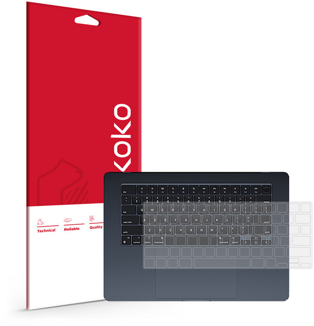 스코코 맥북에어 M3 15 슬림 TPU 키스킨 키보드덮개 세트, 혼합색상, 1세트