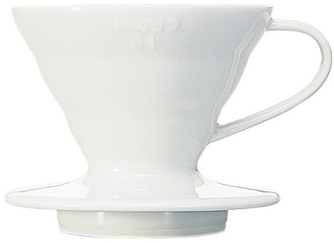 하리오 도자기 드리퍼 1-2인용 VDCR-01W, 1개, 단품