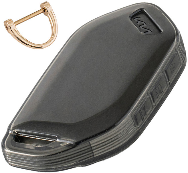 벤딕트 자동차 TPU 스마트 키케이스 기아 09 더뉴 쏘렌토 4세대, 투명 블랙, KIA-LJ7