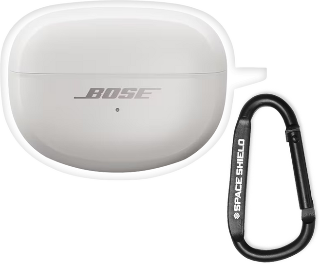 스페이스쉴드 보스 울트라 오픈 이어버드 호환 실리콘 키링 케이스, 투명