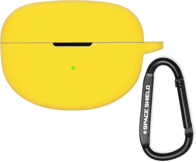 스페이스쉴드 보스 울트라 오픈 이어버드 호환 실리콘 키링 케이스, 옐로우, 1개