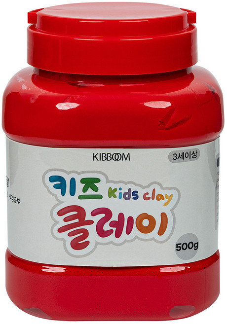 키즈 클레이, 빨강, 500g, 1개