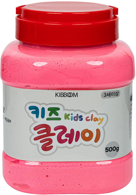 키즈 클레이 버켓, 분홍, 500g, 1개