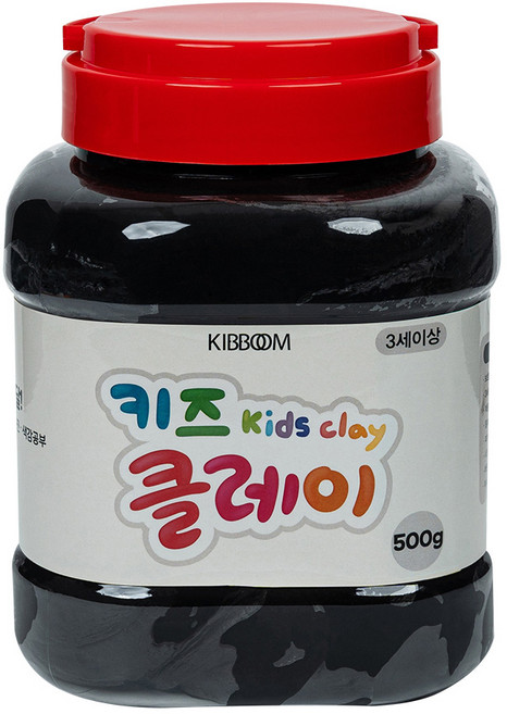 키즈 클레이, 검정, 500g, 1개