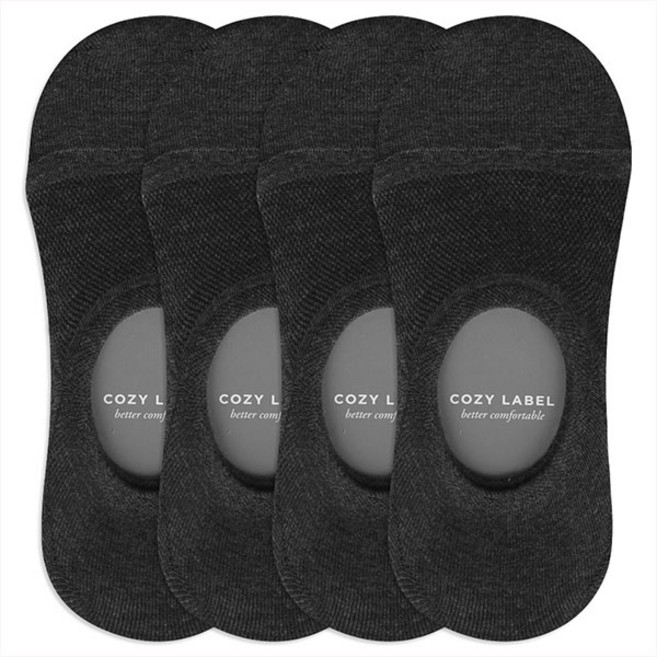 코지라벨 남성용 더 오래신는 면사 2올 무지 빅사이즈 페이크 삭스 4켤레 세트