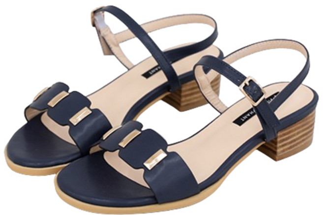 분홍코끼리 여성용 특별한날 골드 샌들 4.5cm